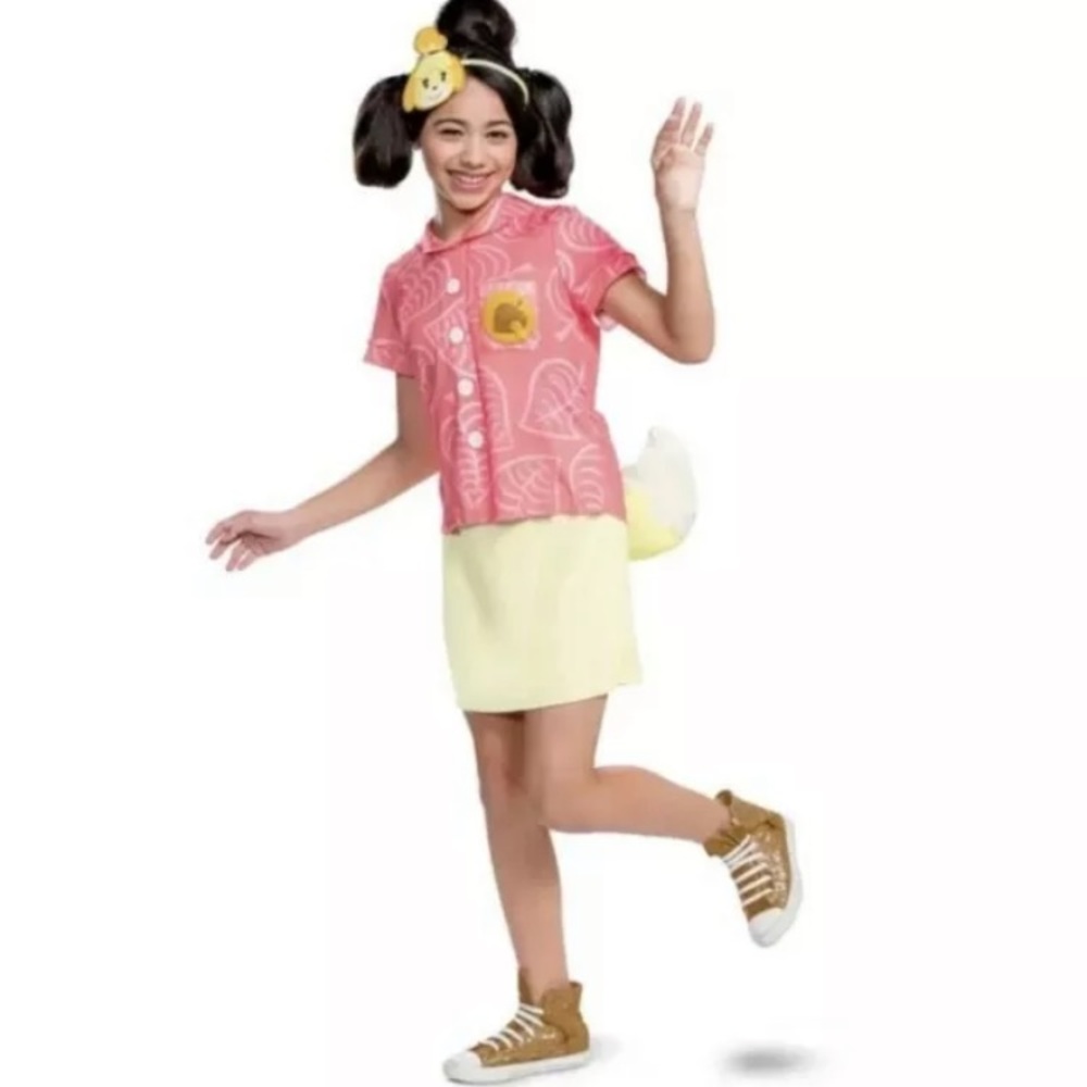 Isabelle Animal Crossing New Horizons Girls Size Large 10-12 Halloween Costume